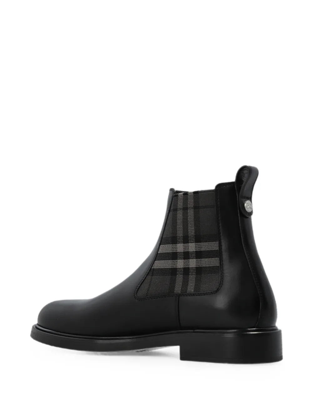 Burberry Pembroke leather boots Zwart