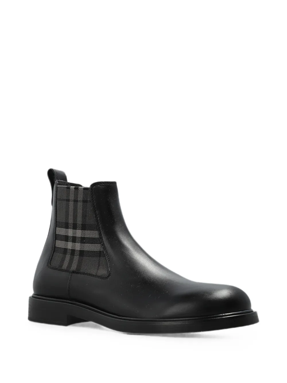 Burberry Pembroke leather boots Zwart