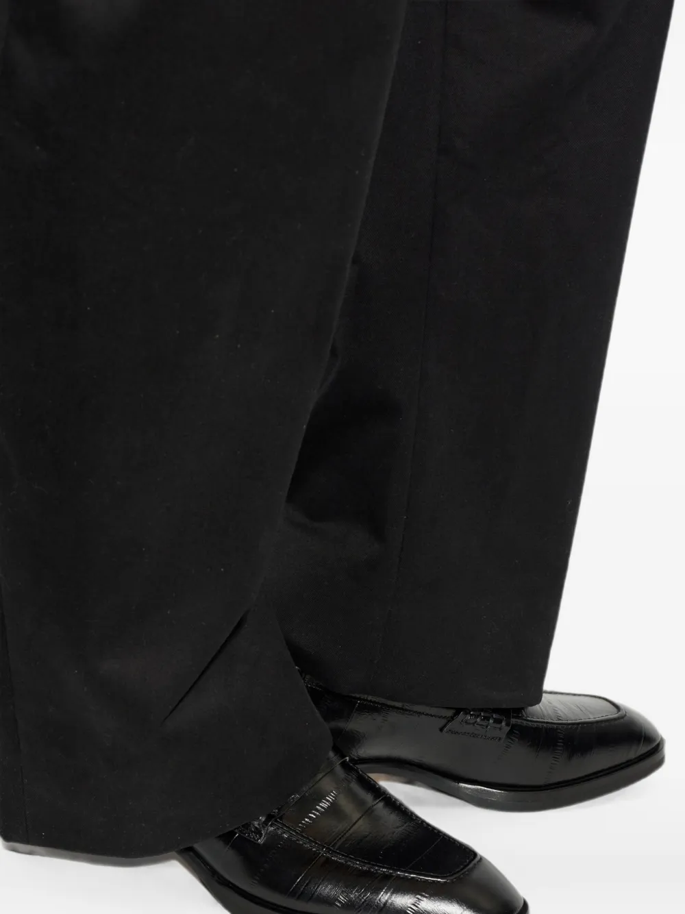 Jimmy Choo Wilder embossed leather loafers Zwart