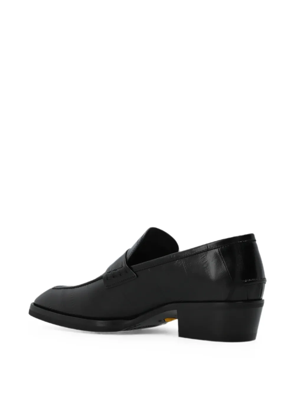 Jimmy Choo Wilder embossed leather loafers Zwart
