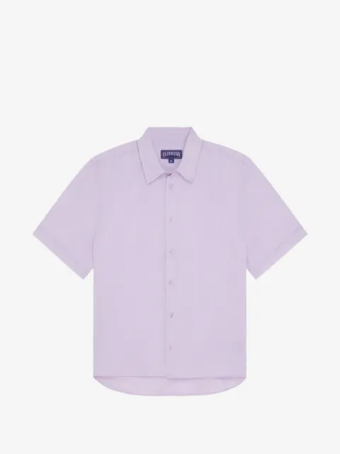 Vilebrequin short-sleeve linen shirt