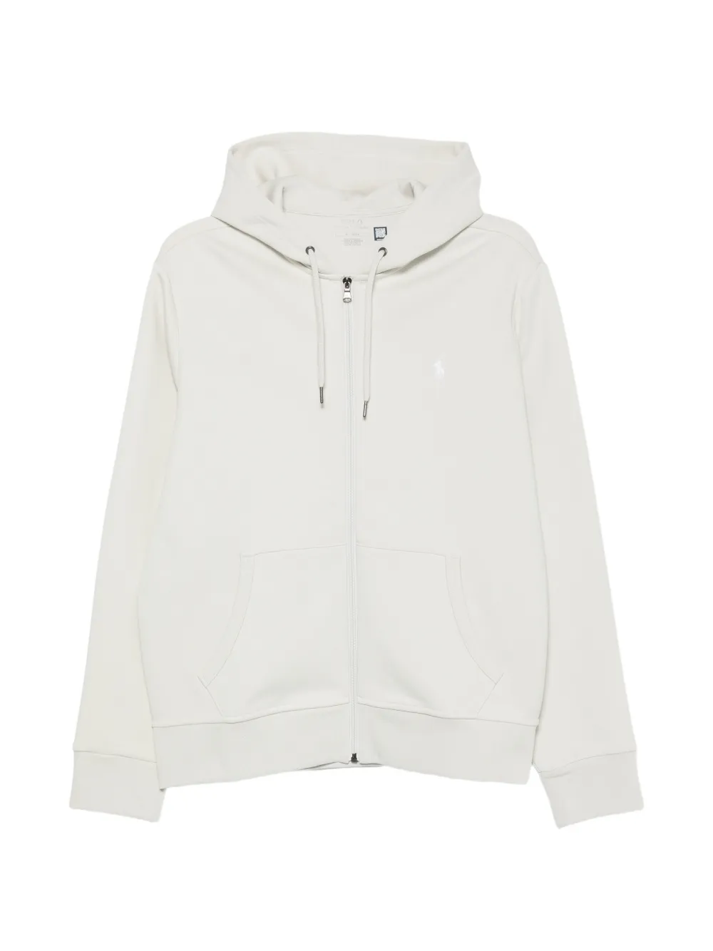 Polo Ralph Lauren logo-embroidery zip-up hoodie - Grigio