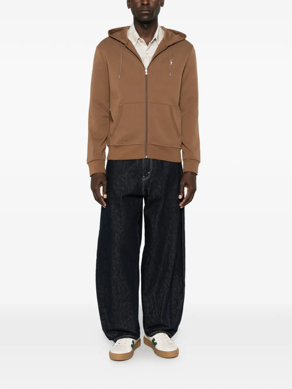 Polo Ralph Lauren Hoodie met geborduurd logo Bruin