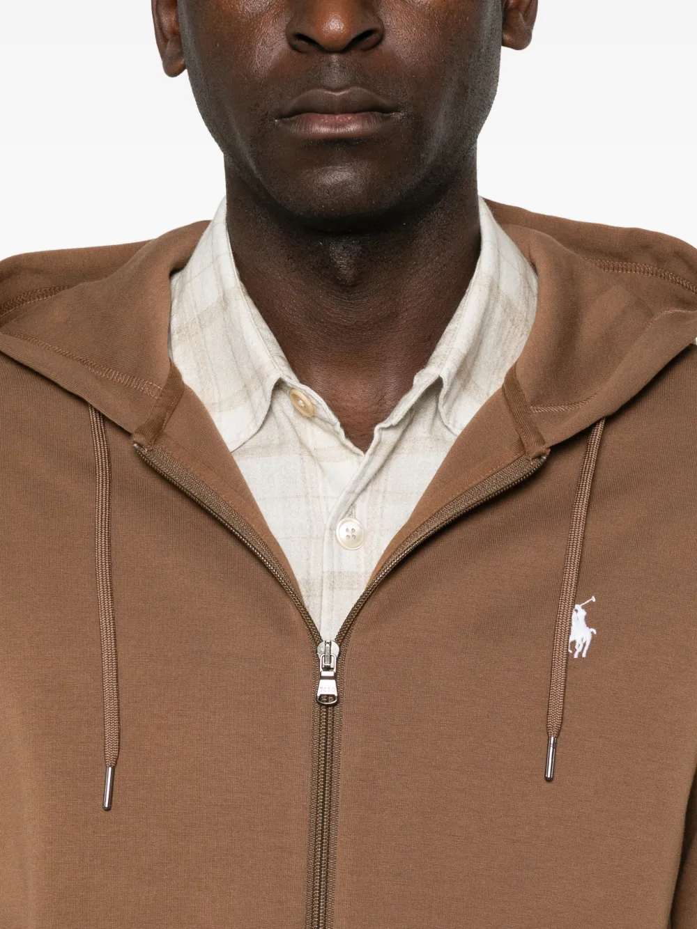 Polo Ralph Lauren Hoodie met geborduurd logo Bruin