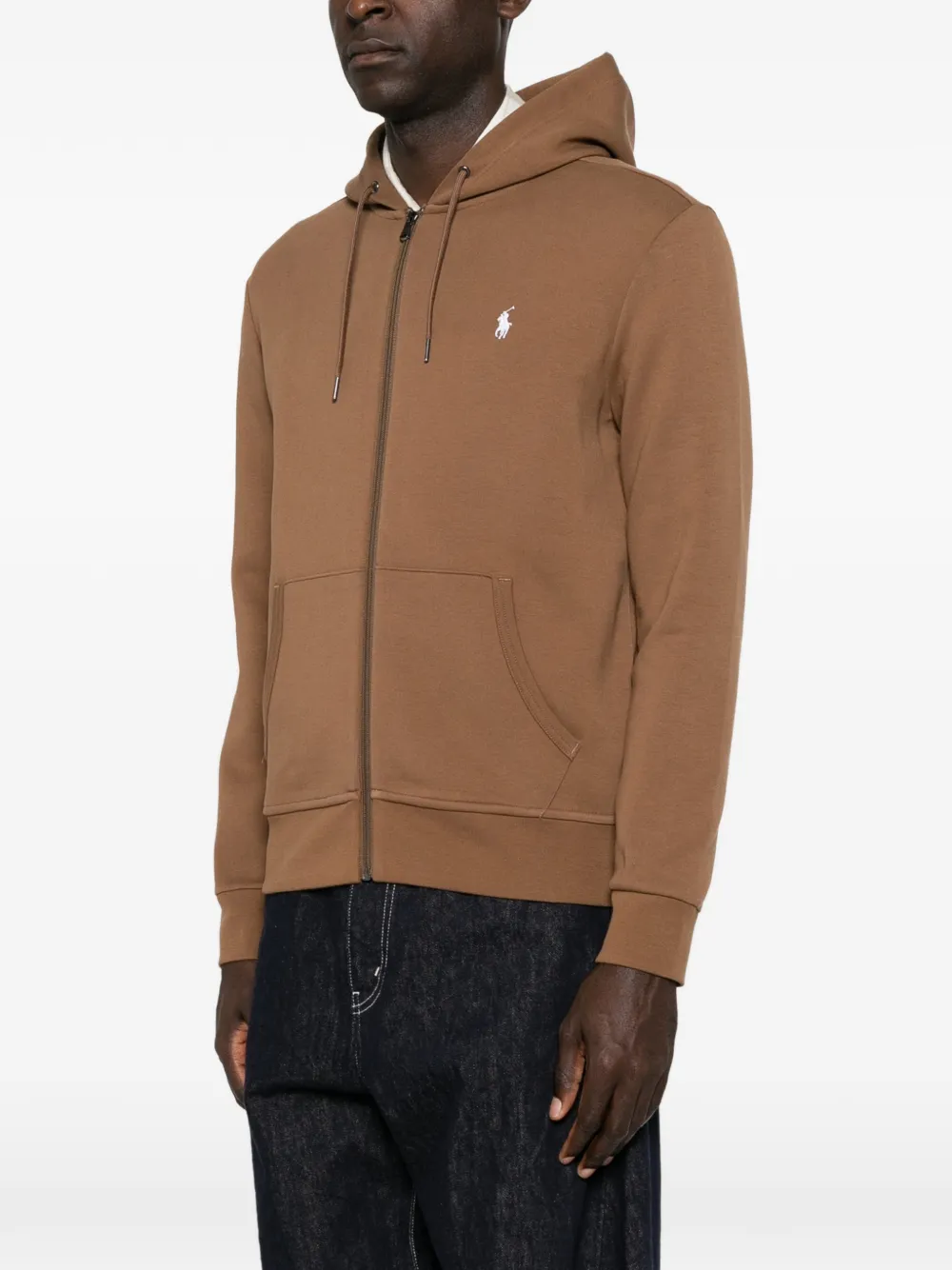 Polo Ralph Lauren Hoodie met geborduurd logo Bruin