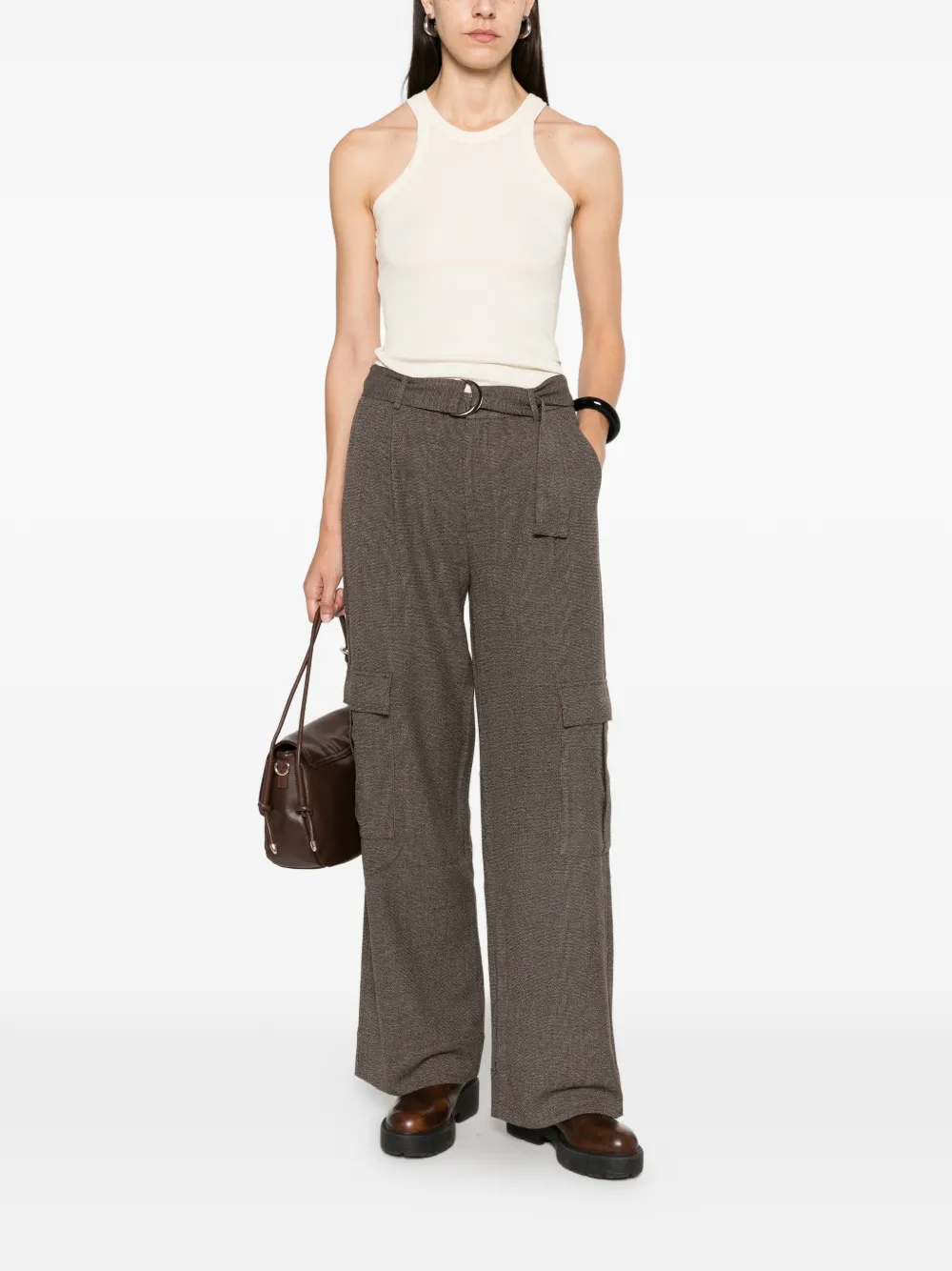 Sportmax ribbed-knit tank top - Tons neutres Sportmax ribbed-knit tank top - Tons neutres
