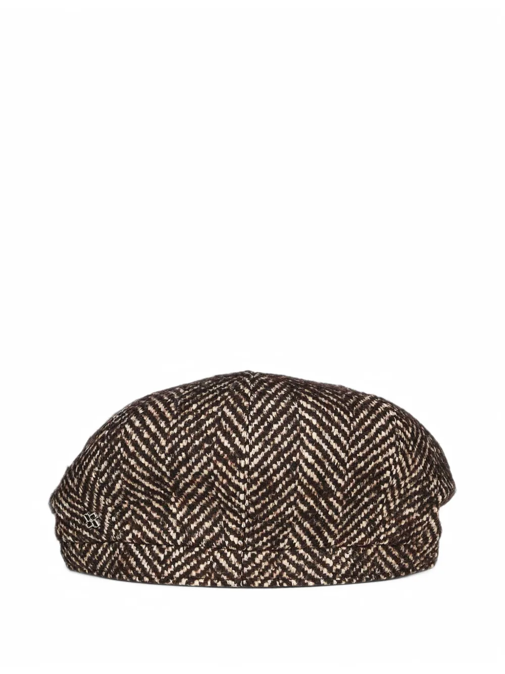 Tagliatore Buddy herringbone-weave flat cap Bruin