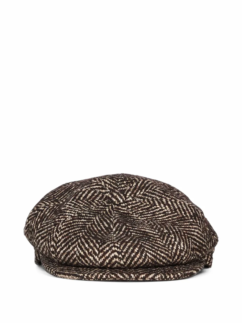 Tagliatore Buddy herringbone-weave flat cap Bruin