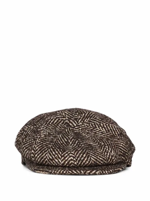Tagliatore Buddy herringbone-weave flat cap
