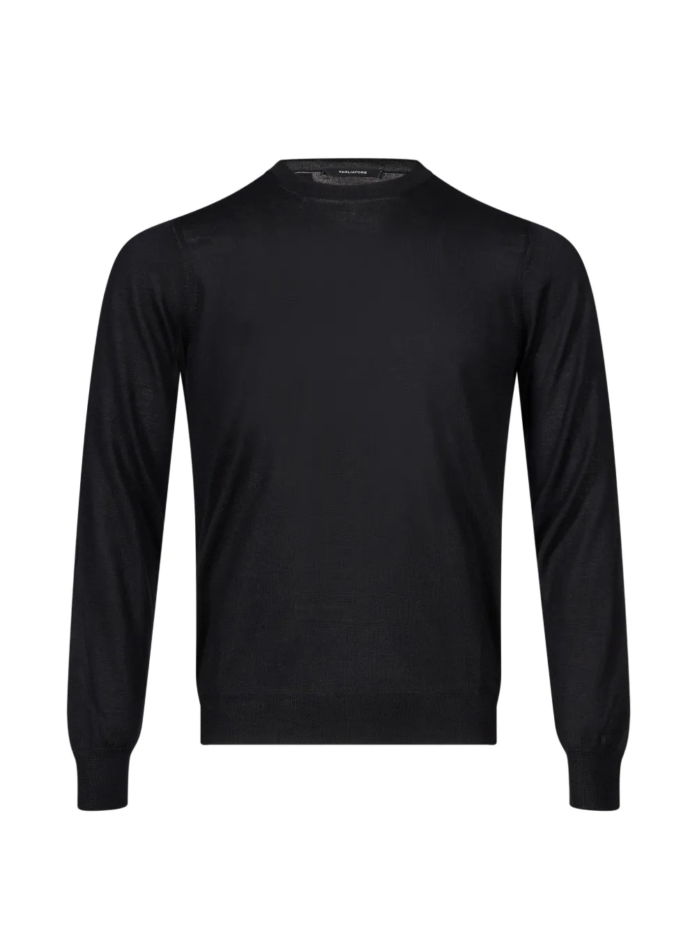 Tagliatore Budd crew-neck long-sleeve sweater Zwart