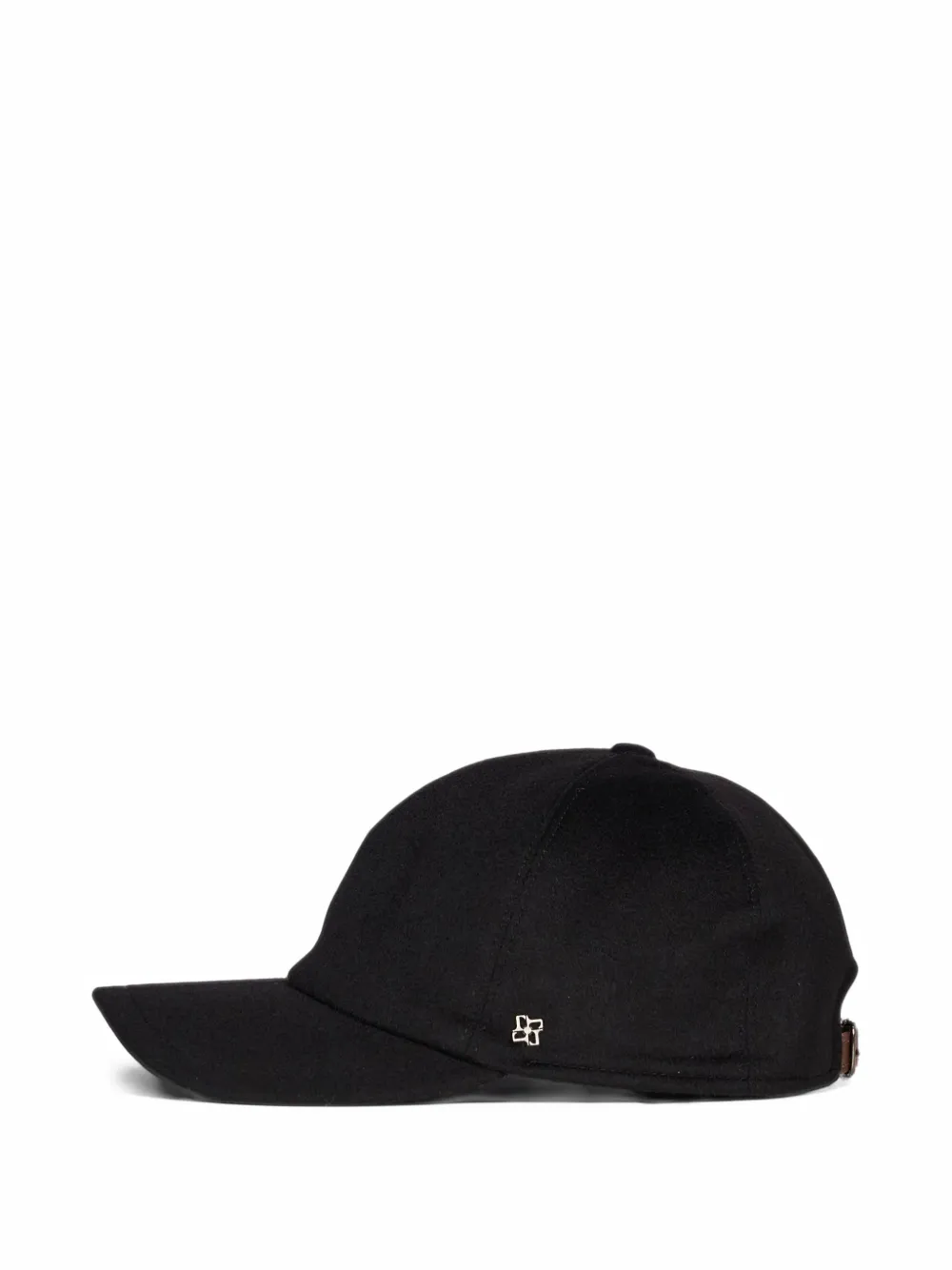 Tagliatore Denver leather-strap cap Zwart