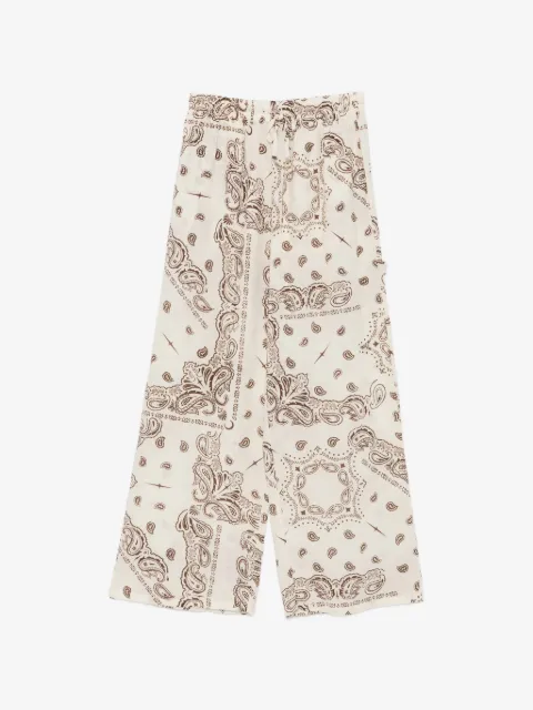 VENUJA paisley-print drawstring trousers