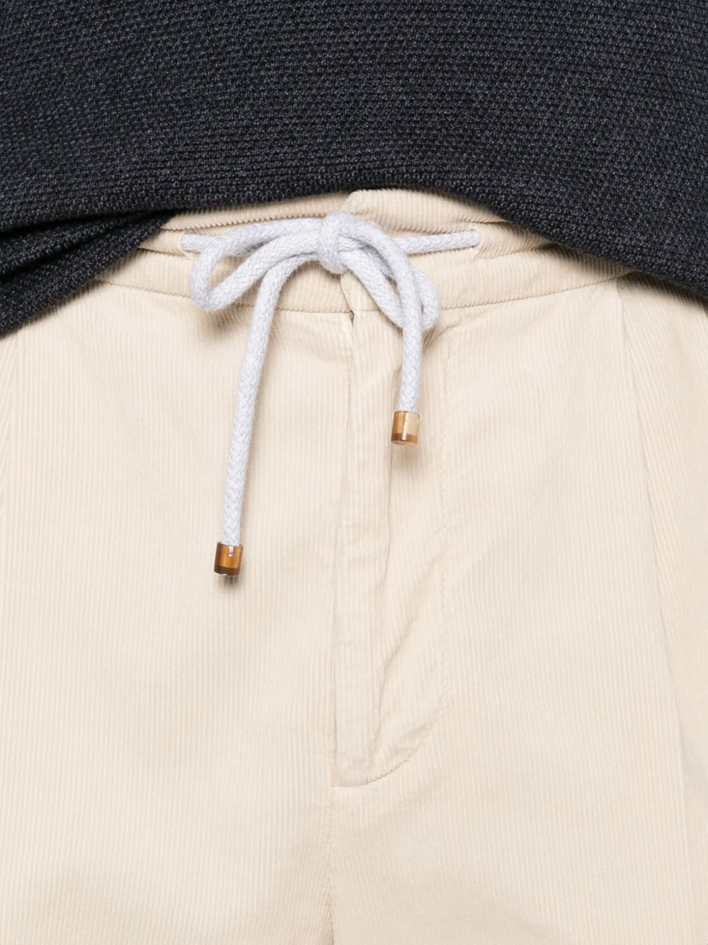 Brunello Cucinelli Broek met trekkoordtaille Beige