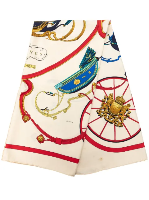 Hermès Pre-Owned 2000-2026 Springs Silk Scarf 90 scarves