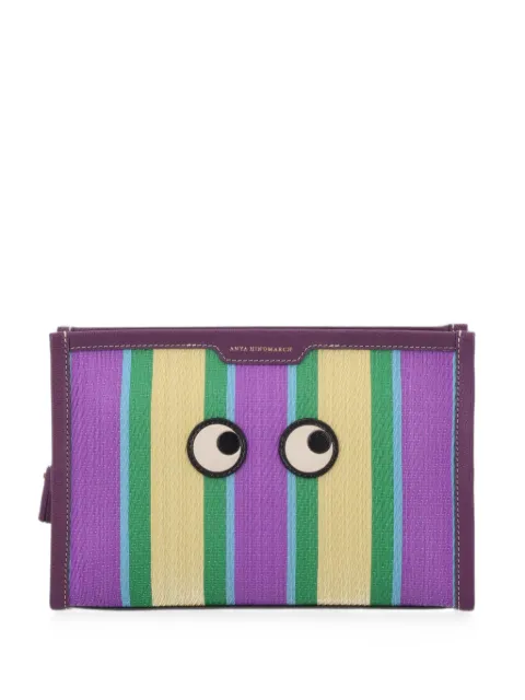 Anya Hindmarch Stripes striped pouch