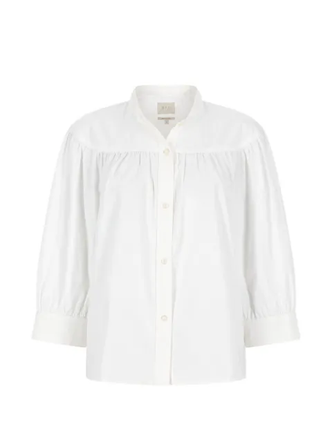 A.P.C. Natalie gathered-detailing long-sleeved blouse