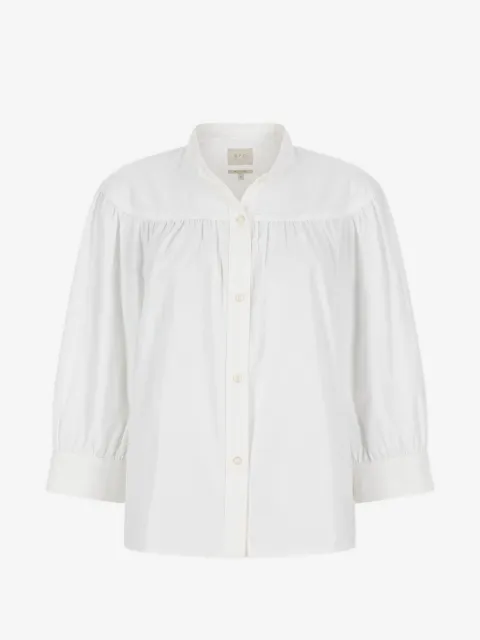 A.P.C. Natalie gathered-detailing long-sleeved blouse