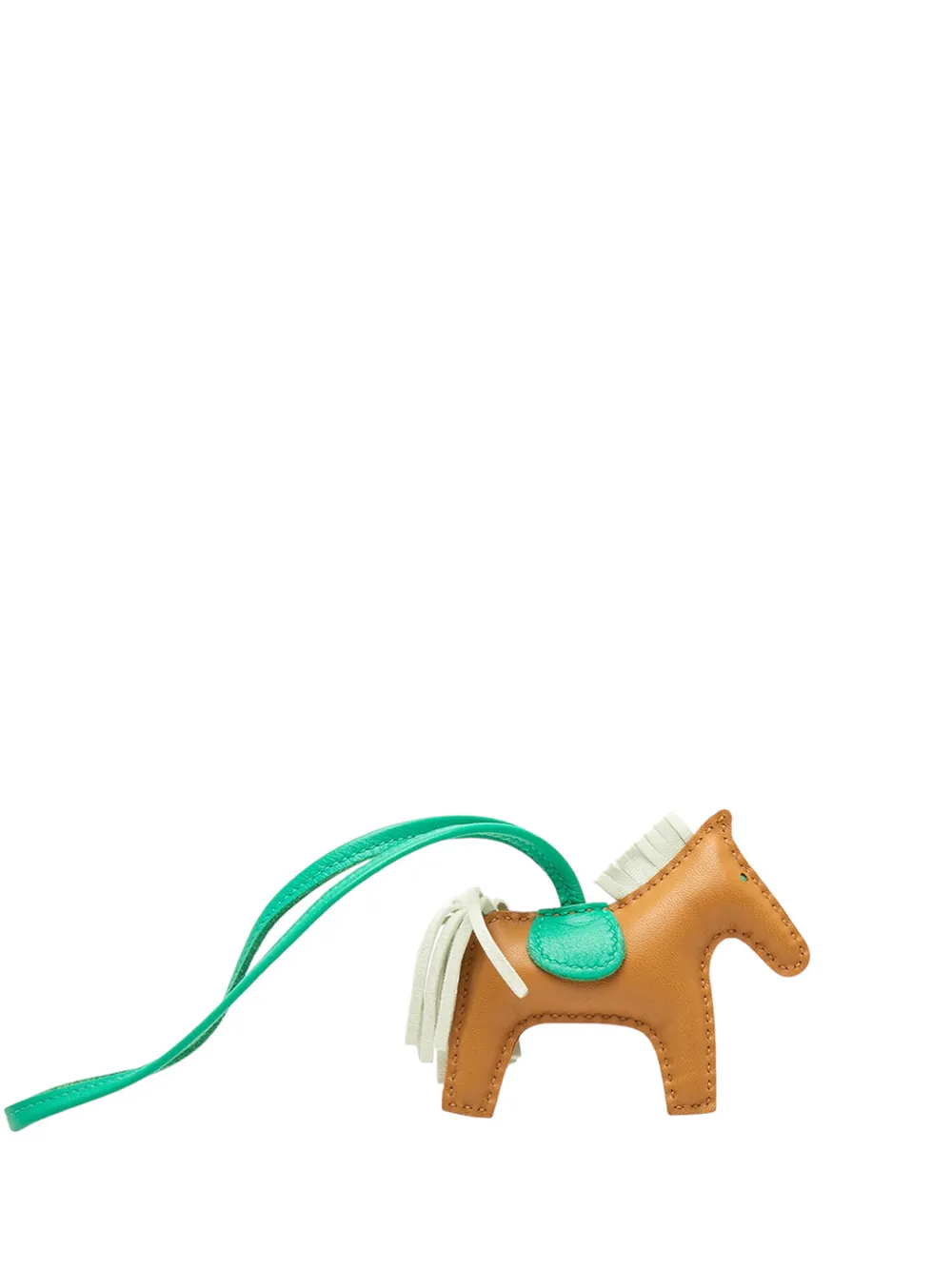 Hermès Pre-Owned Portachiavi Grigri Rodeo PM in pelle di agnello Milo 2023 - Marrone