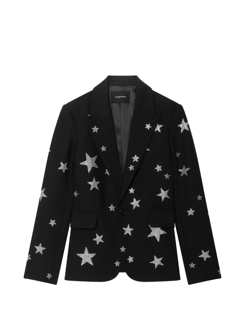Zadig&Voltaire Vavy structured fitted blazer Zwart
