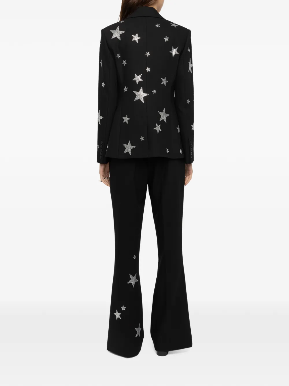 Zadig&Voltaire Vavy structured fitted blazer Zwart