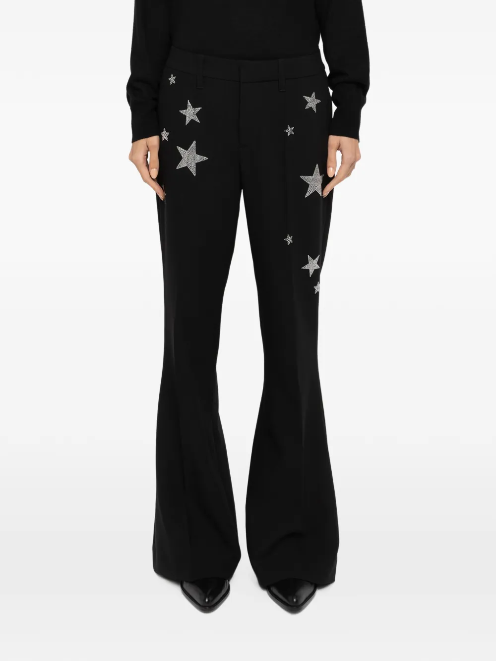 Zadig&Voltaire Prevy flared tailored trousers Zwart