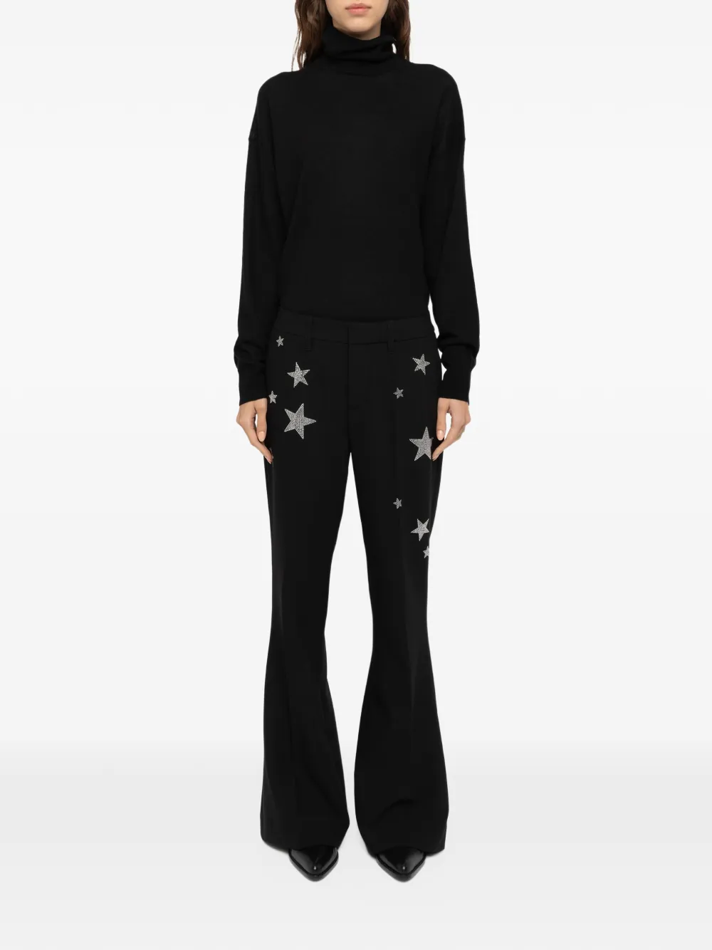 Zadig&Voltaire Prevy flared tailored trousers Zwart