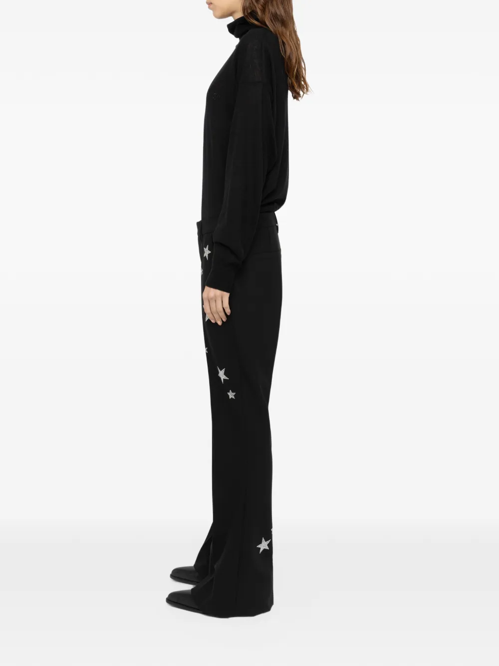 Zadig&Voltaire Prevy flared tailored trousers Zwart