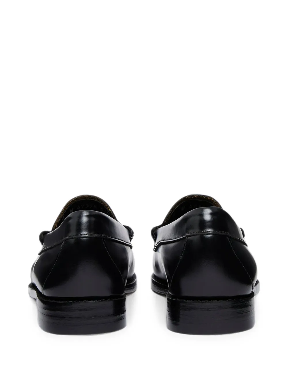 G.H.Bass Weejuns Penny leather weave loafers Zwart