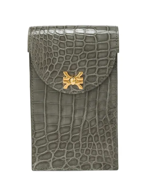 KWANPEN crocodile-effect chain-strap phone bag