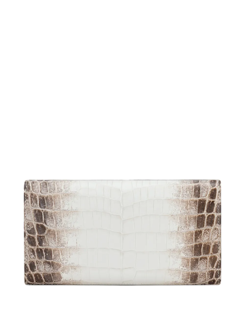 KWANPEN crocodile-effect foldover wallet Wit