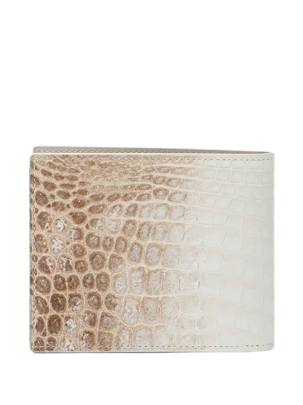 KWANPEN crocodile-effect bifold wallet Wit