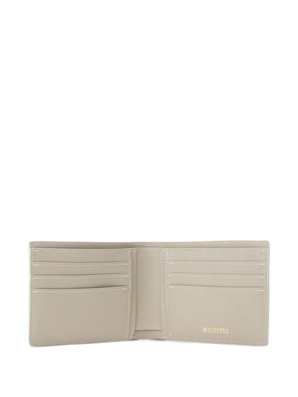 KWANPEN crocodile-effect bifold wallet Wit