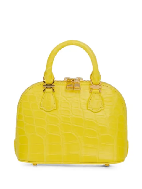 KWANPEN mini Crest Pandora crocodile-leather tote bag