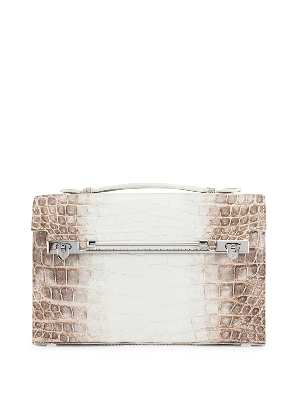 KWANPEN crocodile-effect top-handle tote bag Wit