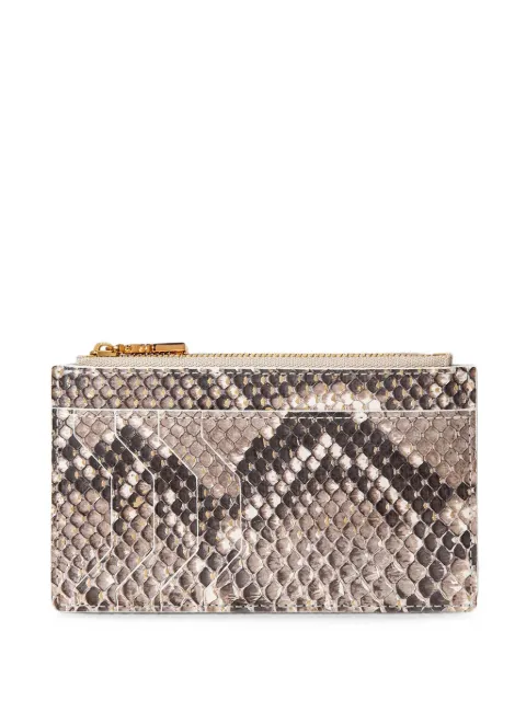 KWANPEN snakeskin-effect cardholder