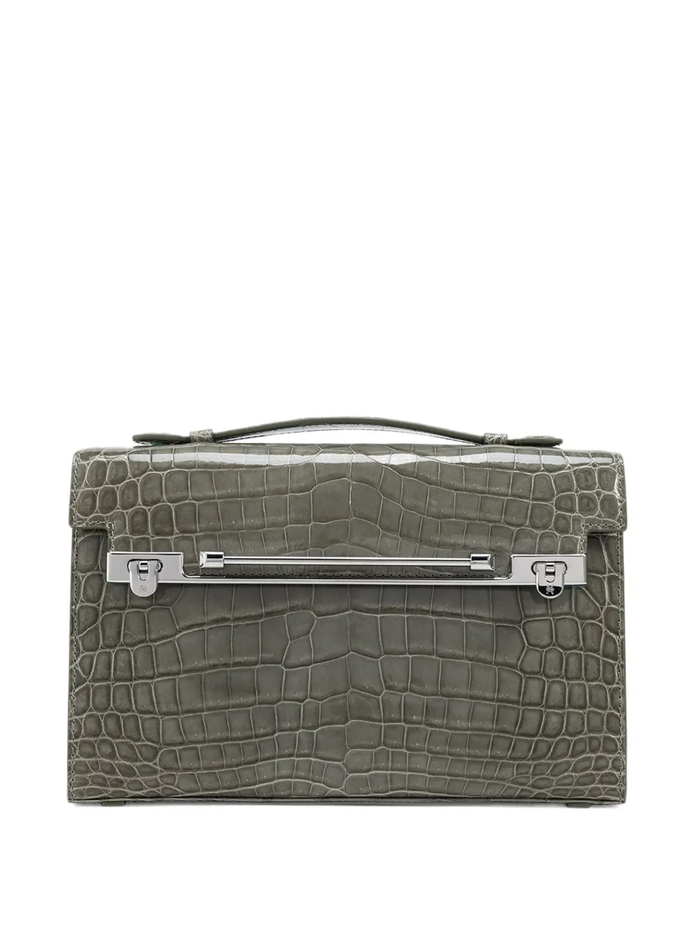 KWANPEN crocodile-effect tote bag Grijs
