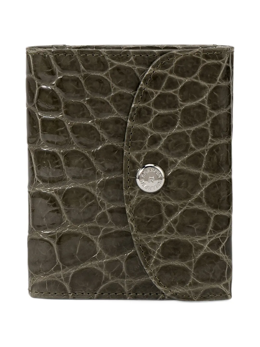 KWANPEN crocodile-effect wallet Grijs