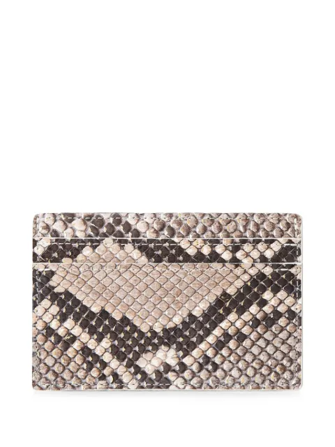 KWANPEN snakeskin-effect card holder