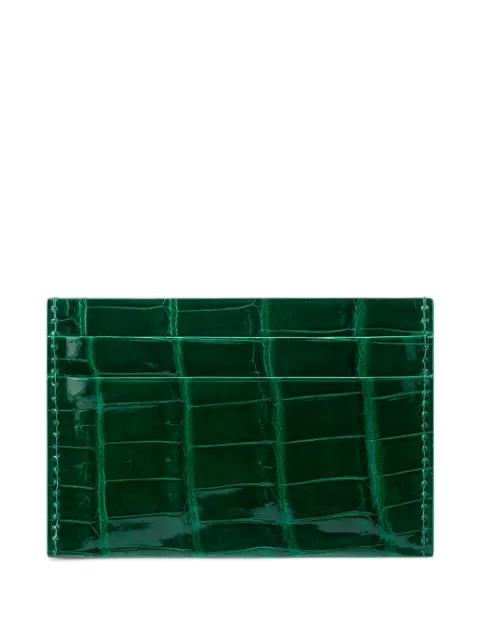 KWANPEN crocodile-effect leather cardholder