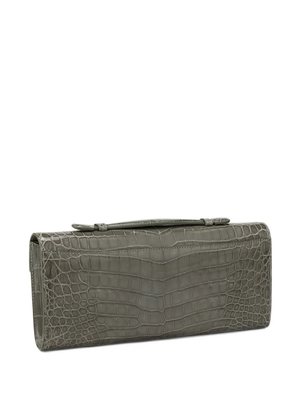 KWANPEN crocodile-effect leather tote bag Grijs
