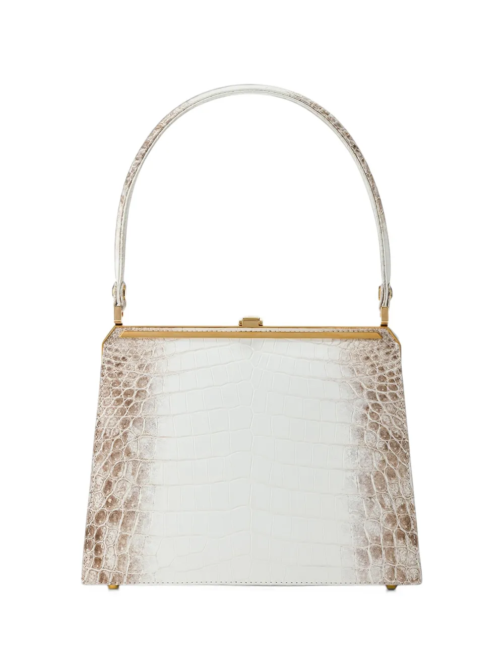 KWANPEN crocodile-effect top-handle tote bag Wit