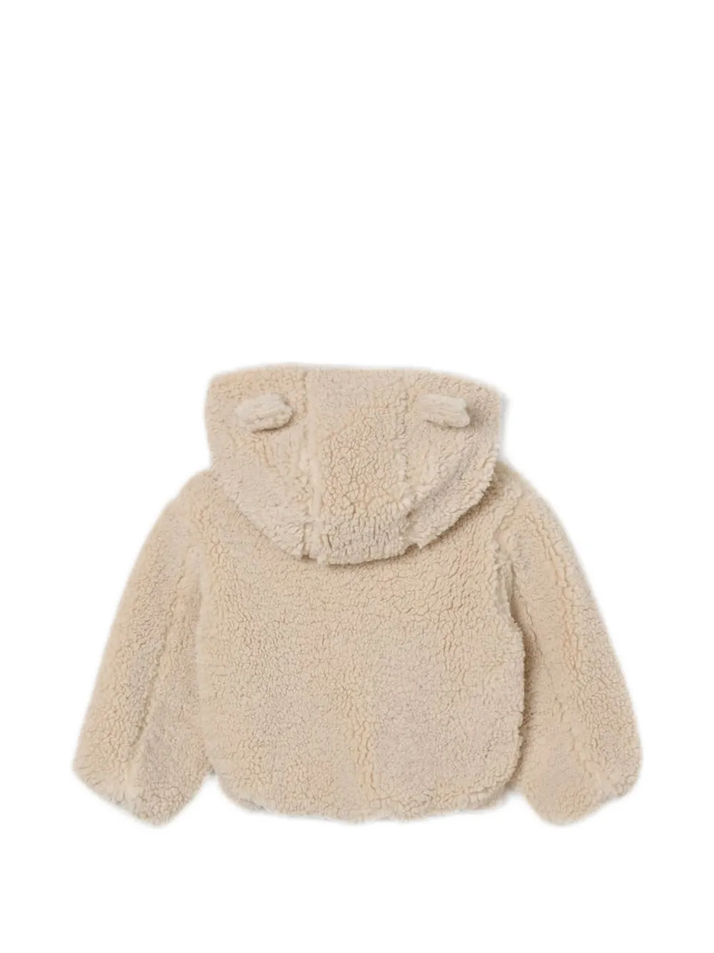 Dolce & Gabbana Kids Jack met capuchon en teddybeer-textuur Beige