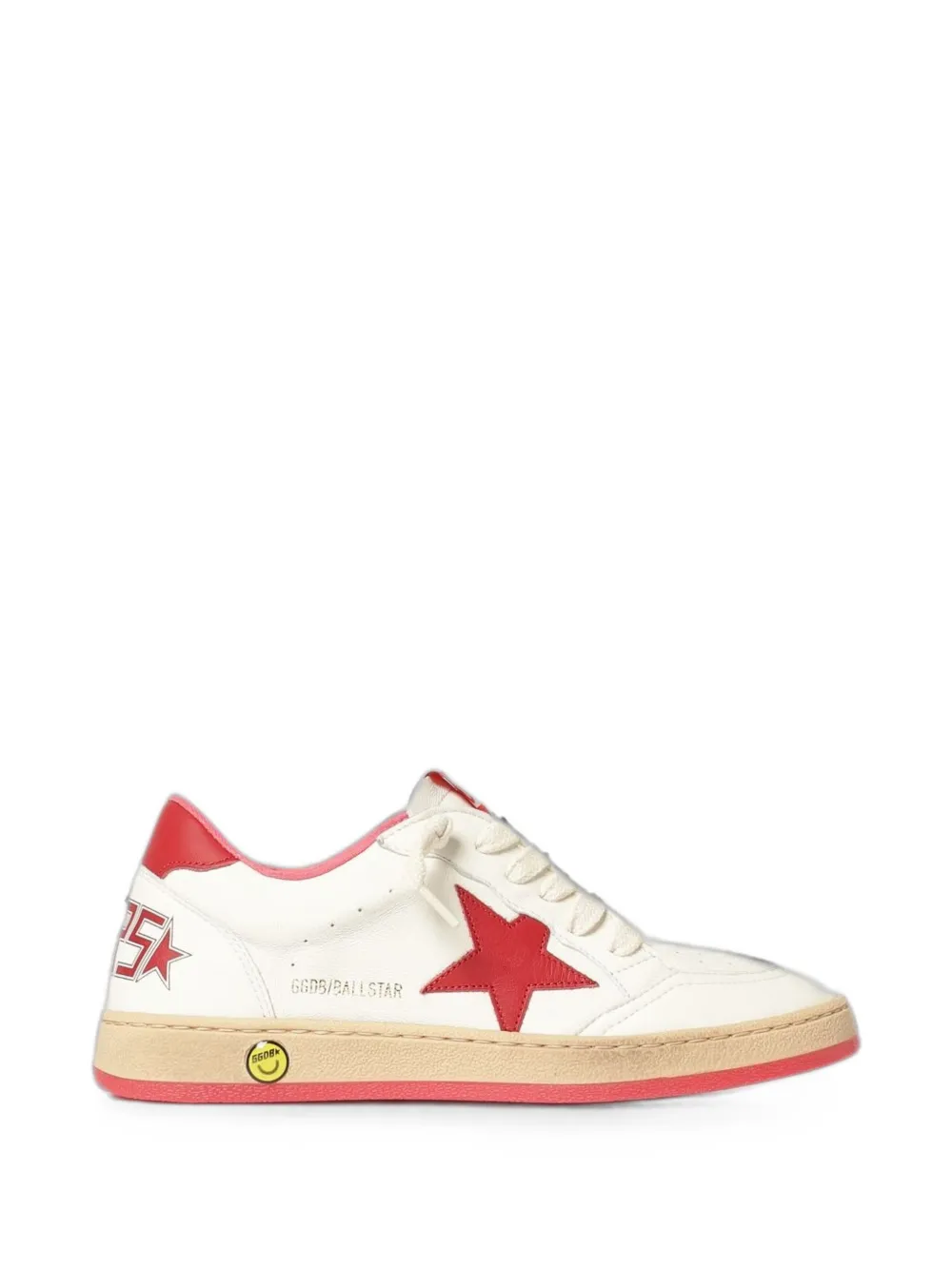 Golden Goose Kids Ball Star leather sneakers - Toni neutri