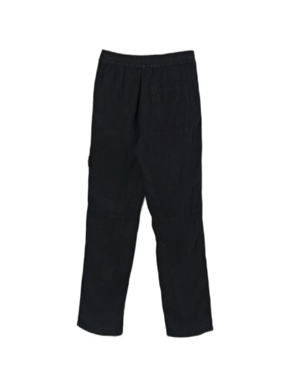 Stone Island Junior Broek met logopatch Zwart