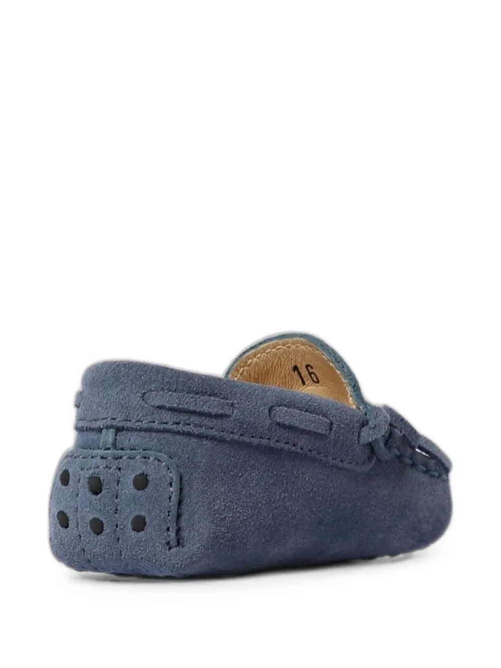 Tod's Kids Gommino suede loafers Blauw