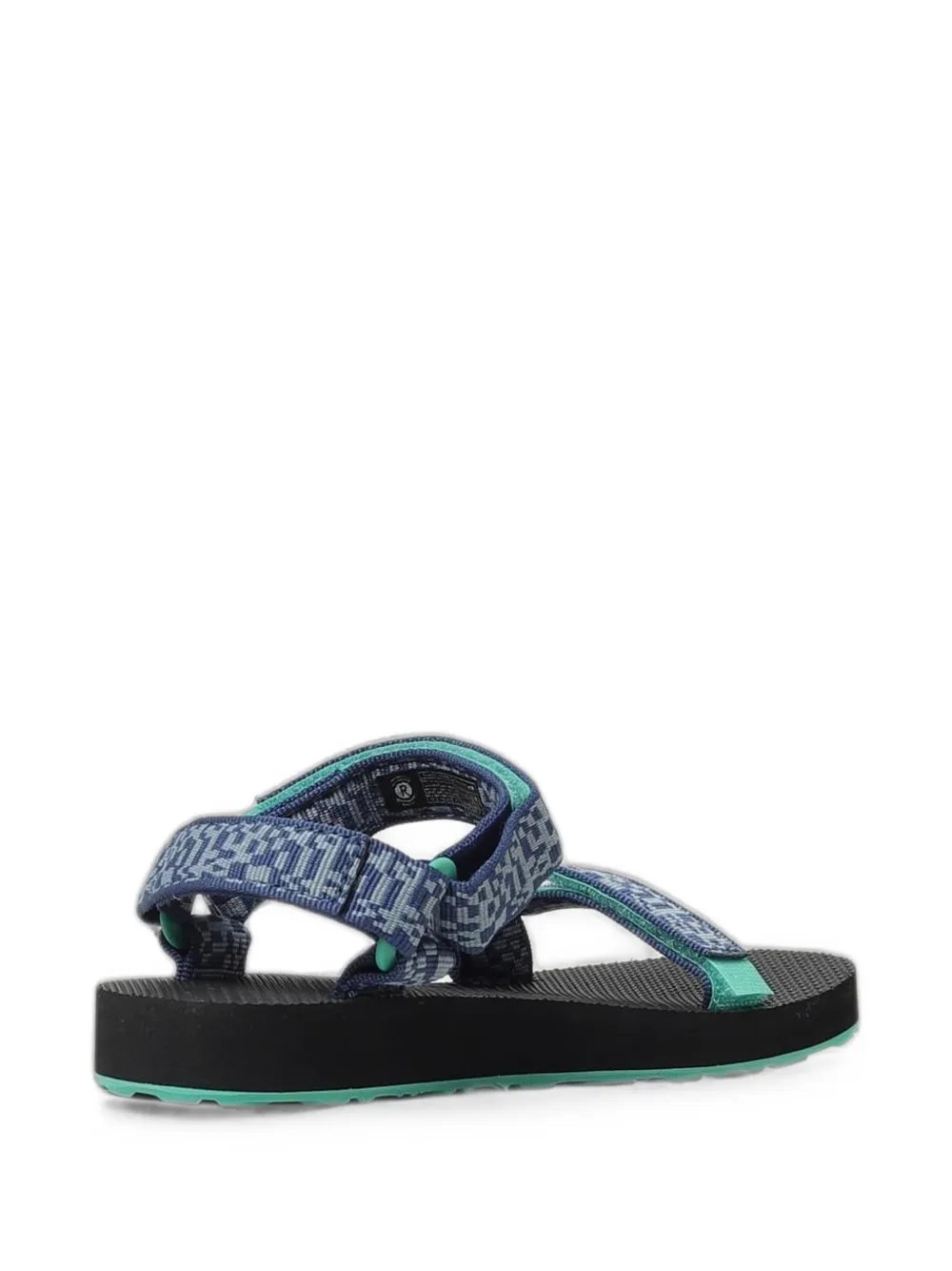 Teva geometric-print touch-strap sandals Blauw
