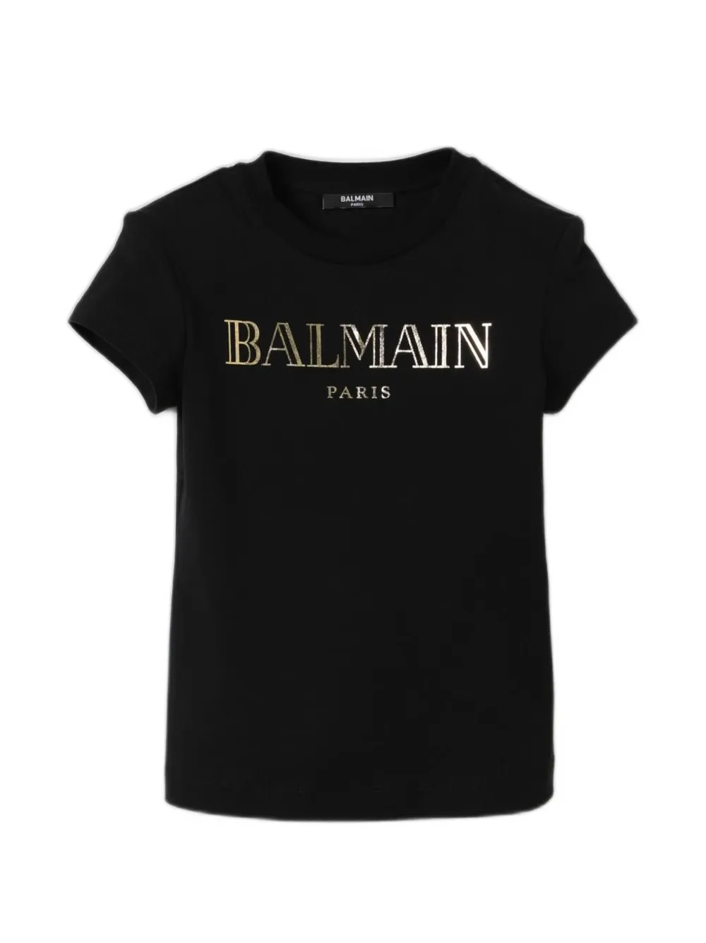 Balmain Kids logo-print cotton T-shirt - Nero