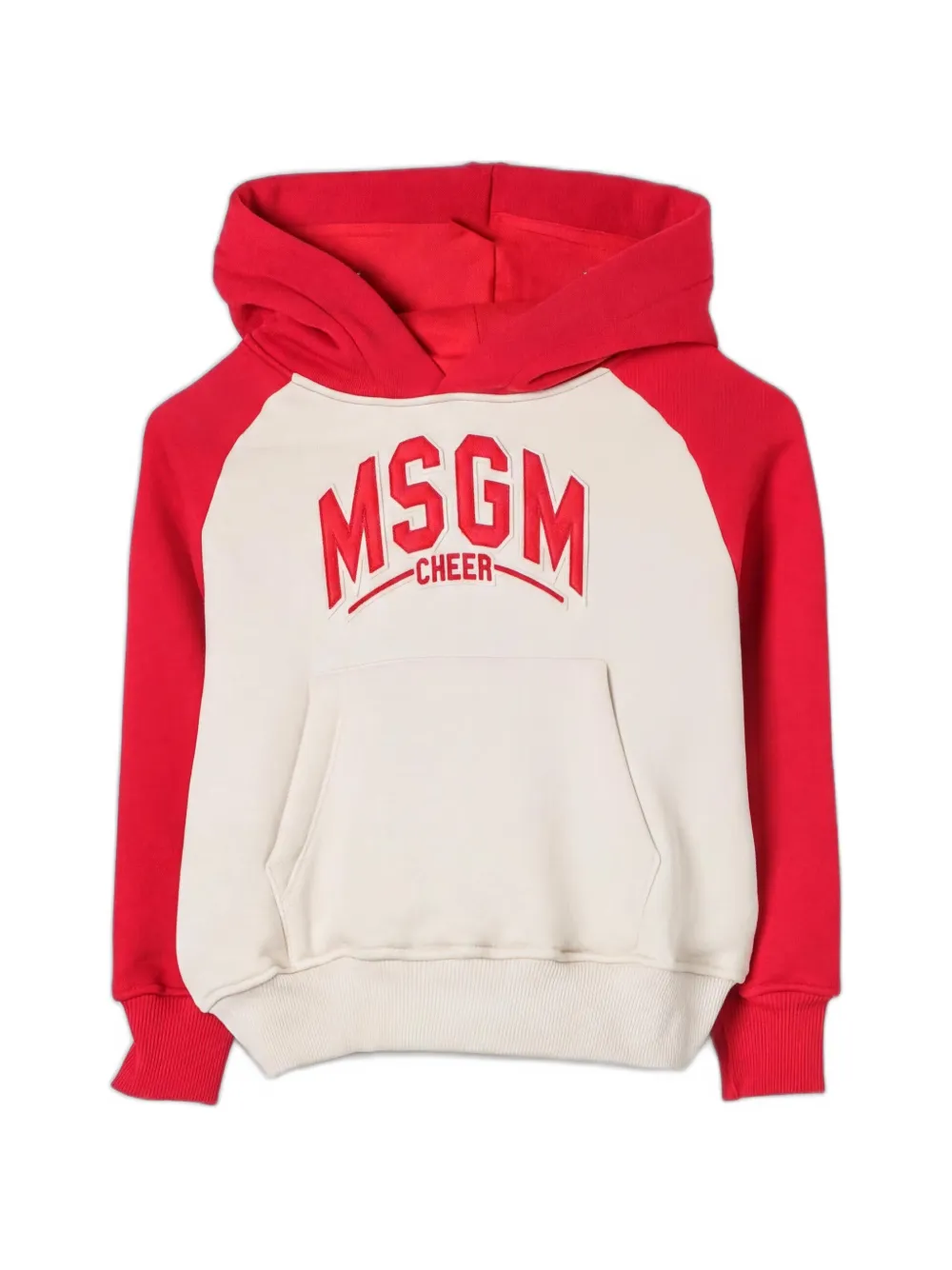 MSGM Kids Felpa con cappuccio - Rosso