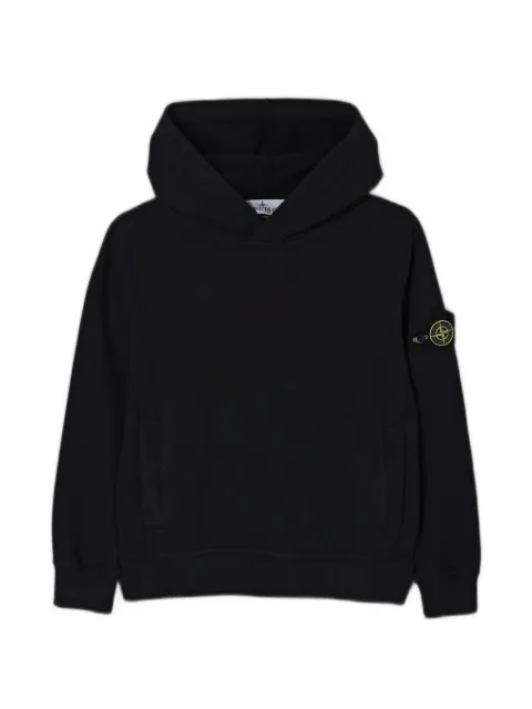Stone Island Junior hoodie con parche del logo