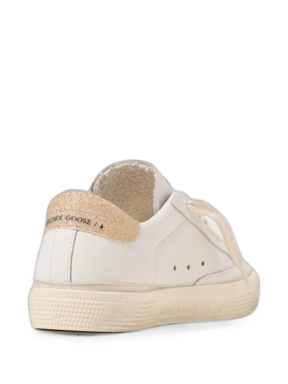 Golden Goose Kids May glitter-detail sneakers Wit